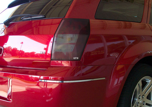 GTS Carbon Fiber Tail Light Covers 05-08 Dodge Magnum - Click Image to Close